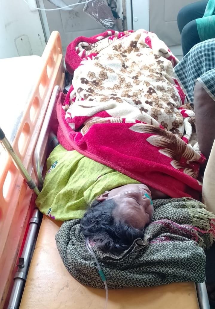 गंभीर रूप से बीमार मुन्नू बाई को तत्काल मिली मेडिकल सहायता